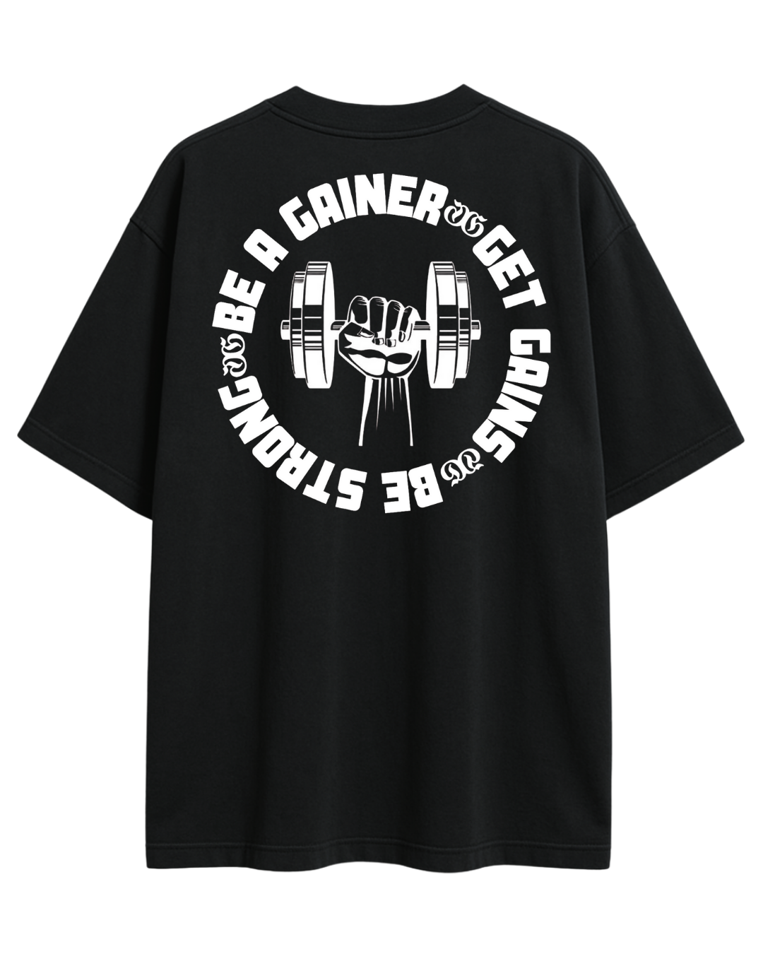 Polera oversize “Be a gainer”